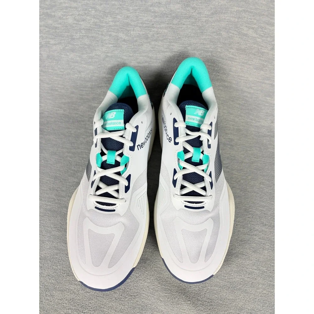 New Balance Pickleball Sneakers Mens 11.5 D White Blue Tennis Court Comfort
